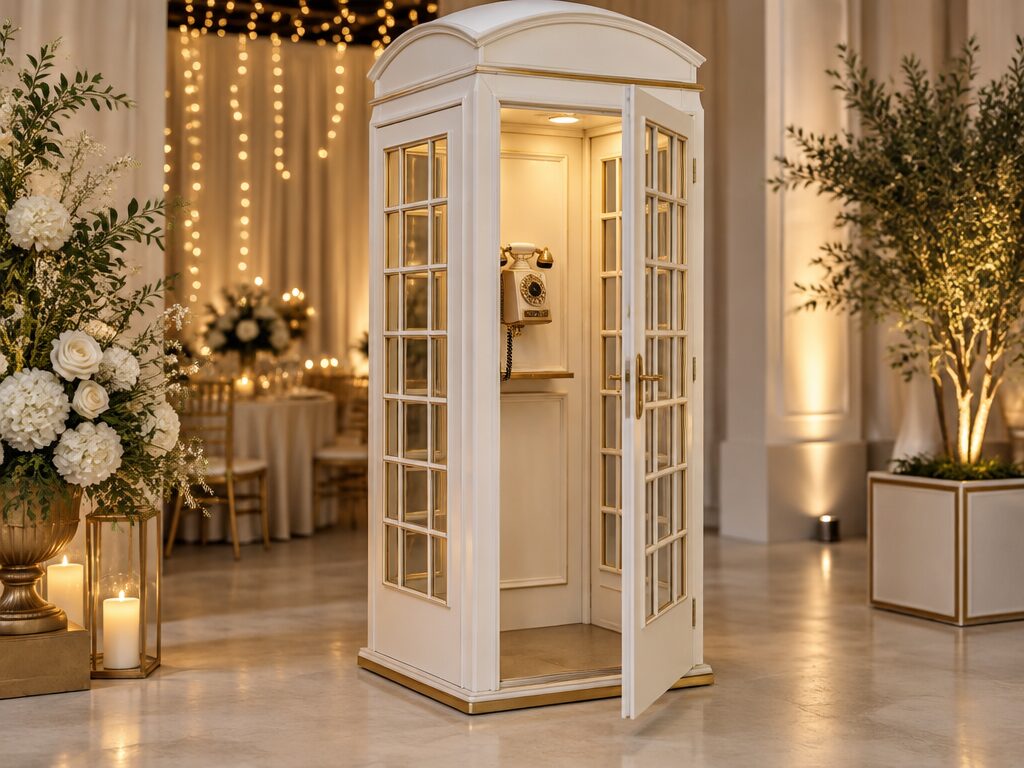 Vintage Phone Booth Guest Book